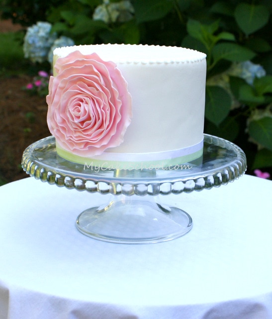 Pretty Pink Flower Cake | My Cake School