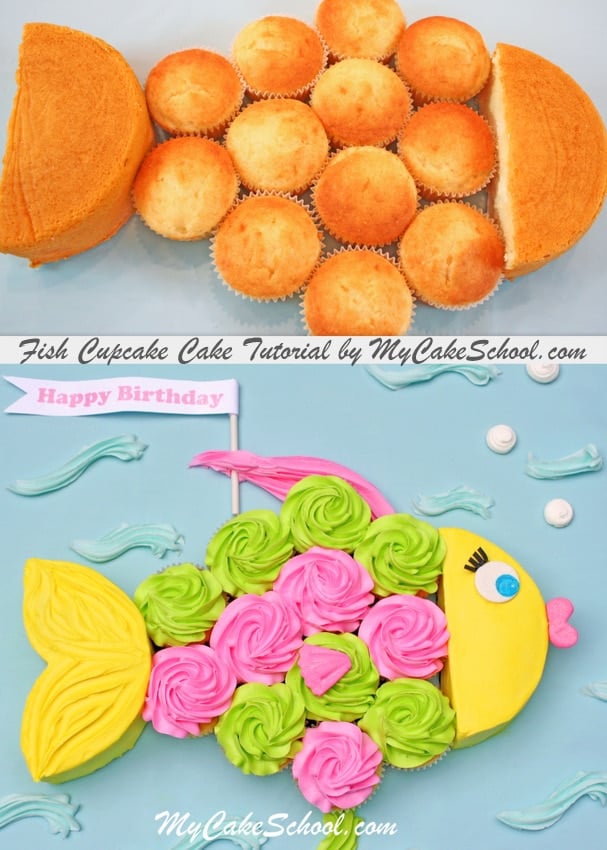 Fish Cupcake Cake A Blog Tutorial