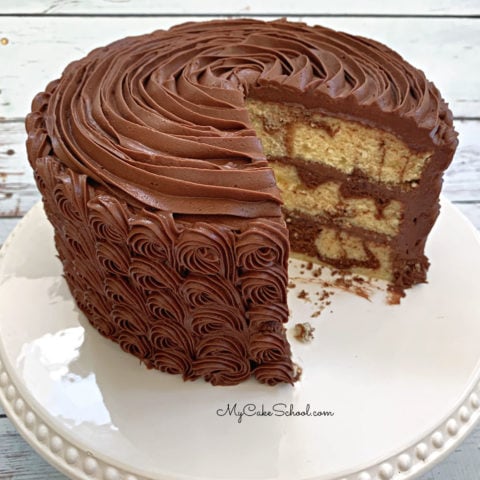 Marble Pound Cake - My Cake School