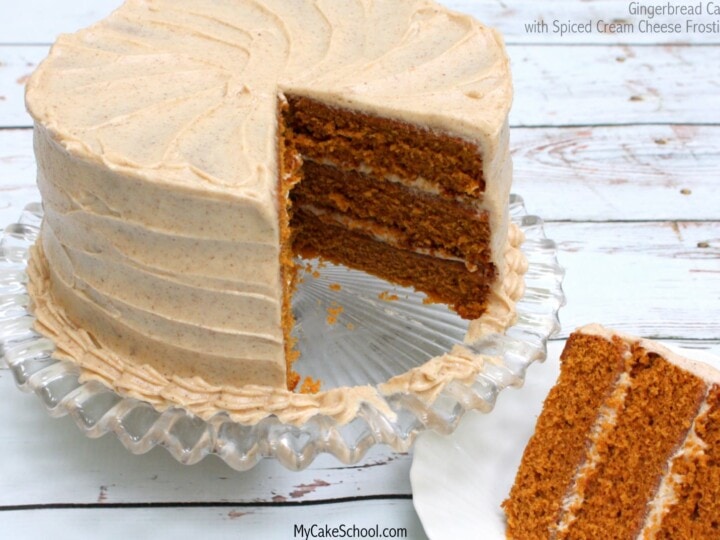 Gingerbread Cake Scratch With Spiced Cream Cheese Frosting My Cake School