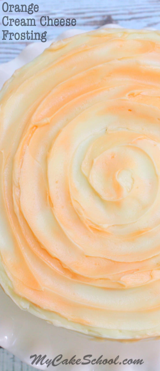 Orange Cream Cheese Frosting Recipe My Cake School