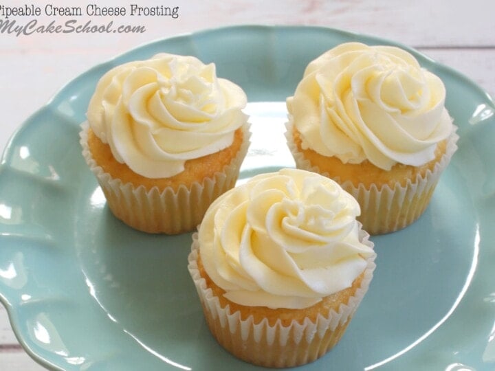 Pipeable Cream Cheese Frosting Delicious My Cake School