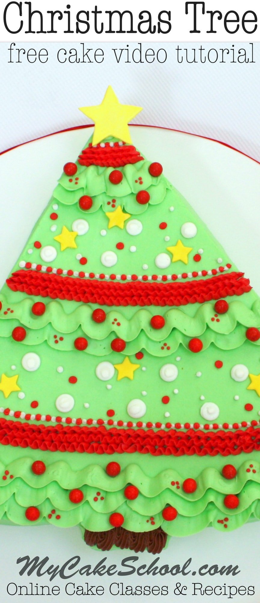 How To Make a CHRISTMAS TREE CAKE