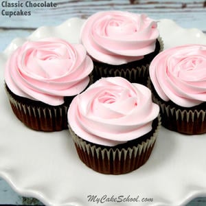 Classic Chocolate Cupcake Recipe from Scratch - My Cake School