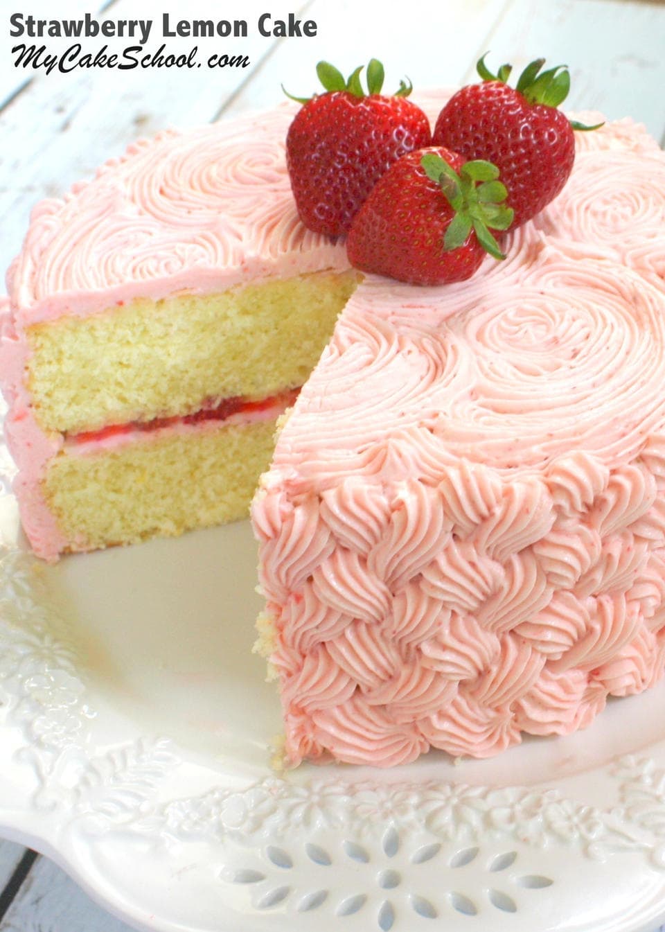 Strawberry Lemon Cake My Cake School   Strawberry Lemon Cake Image 960x1345 