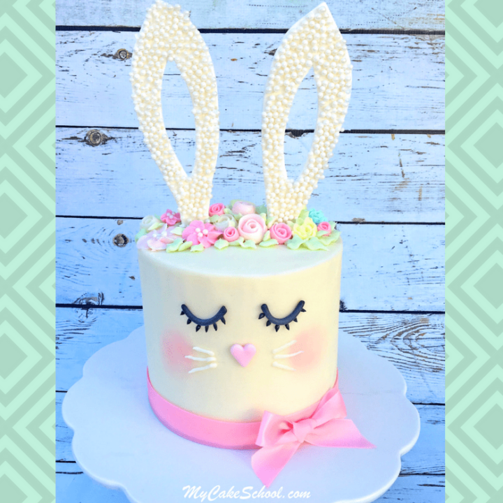 fondant bunny cake