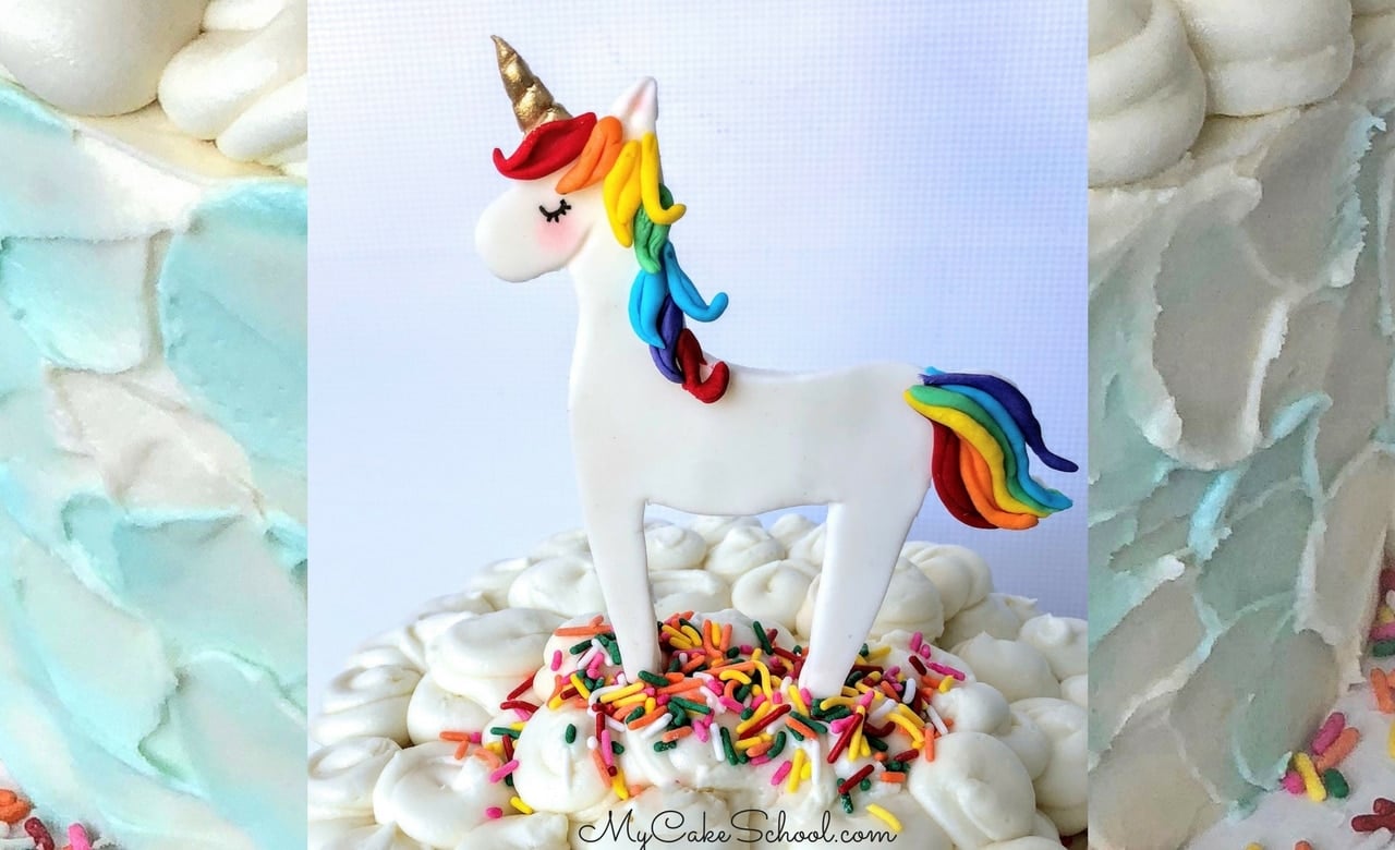 How to Make a Unicorn Horn Cake Topper {Video Tutorial}