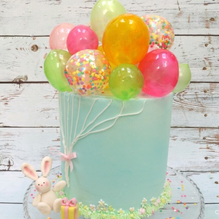 Gelatin Balloon Cake Learn To Make Gelatin Bubbles My Cake School 4484