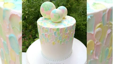 Painted Buttercream Cake