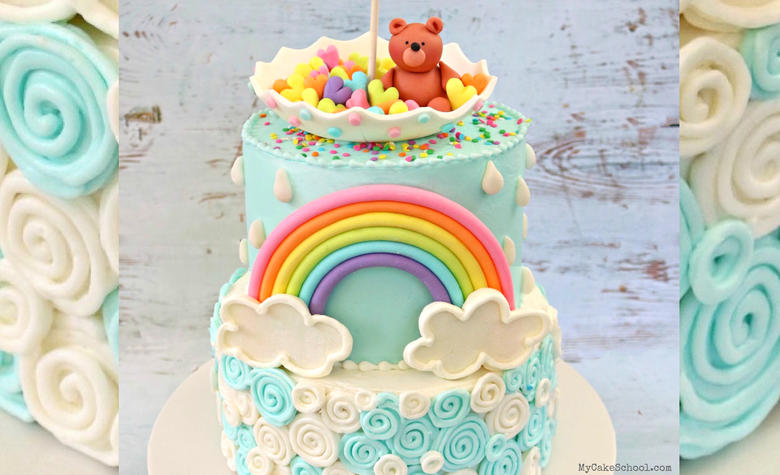 rainbow baby teddy