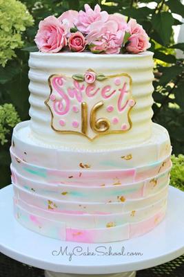 Sweet Sixteen Cake - My Cake School