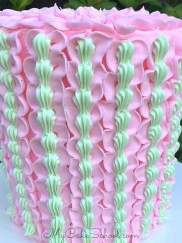 Buttercream Ruffles and Shells - Cake Tutorial