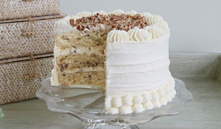 Butter Pecan Cake Recipe - My Cake School