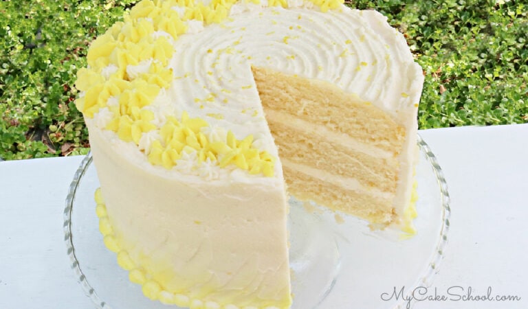 Lemon Buttermilk Cake {A Scratch Recipe} - My Cake School