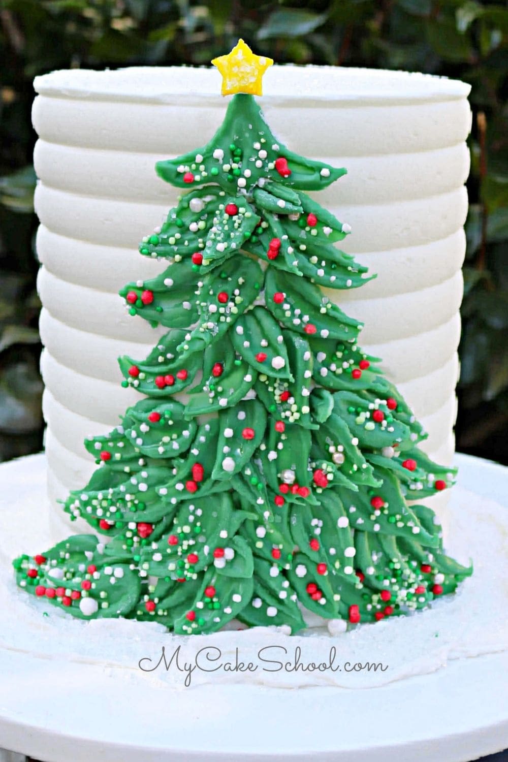 christmas tree cake