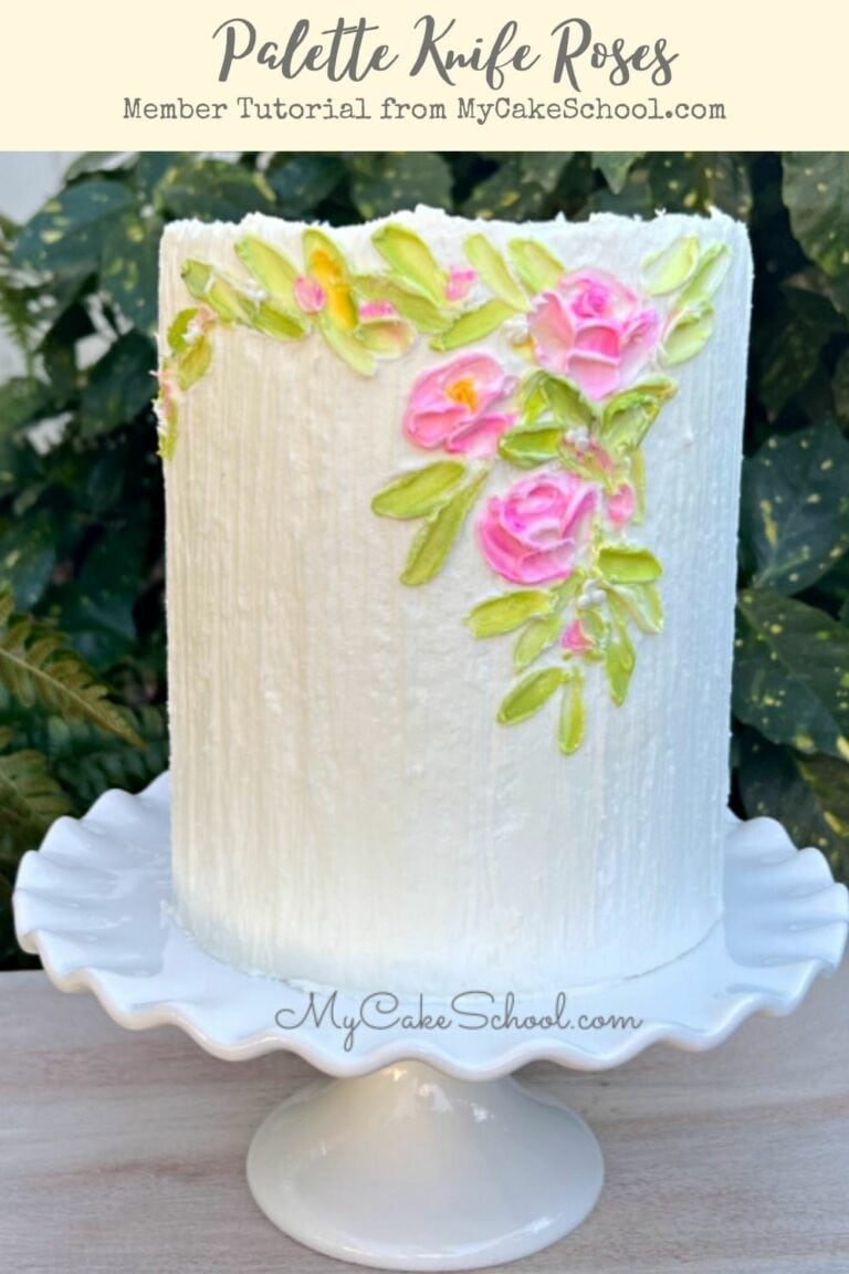 Palette Knife Roses in Buttercream My Cake School