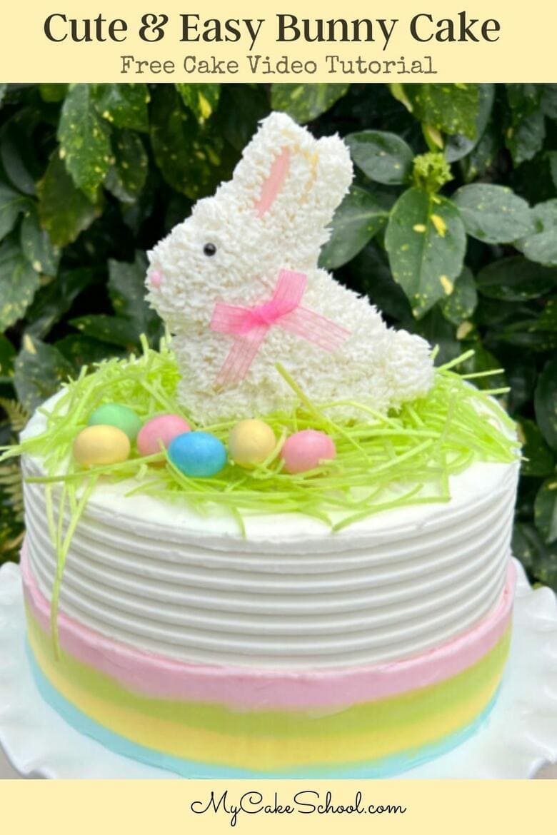 Cute and Easy Bunny Cake - My Cake School