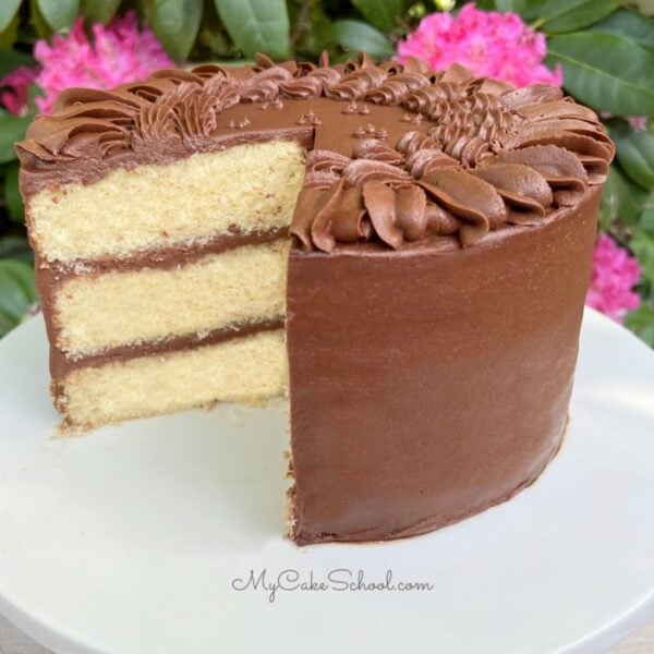 Yellow Velvet Cake - My Cake School