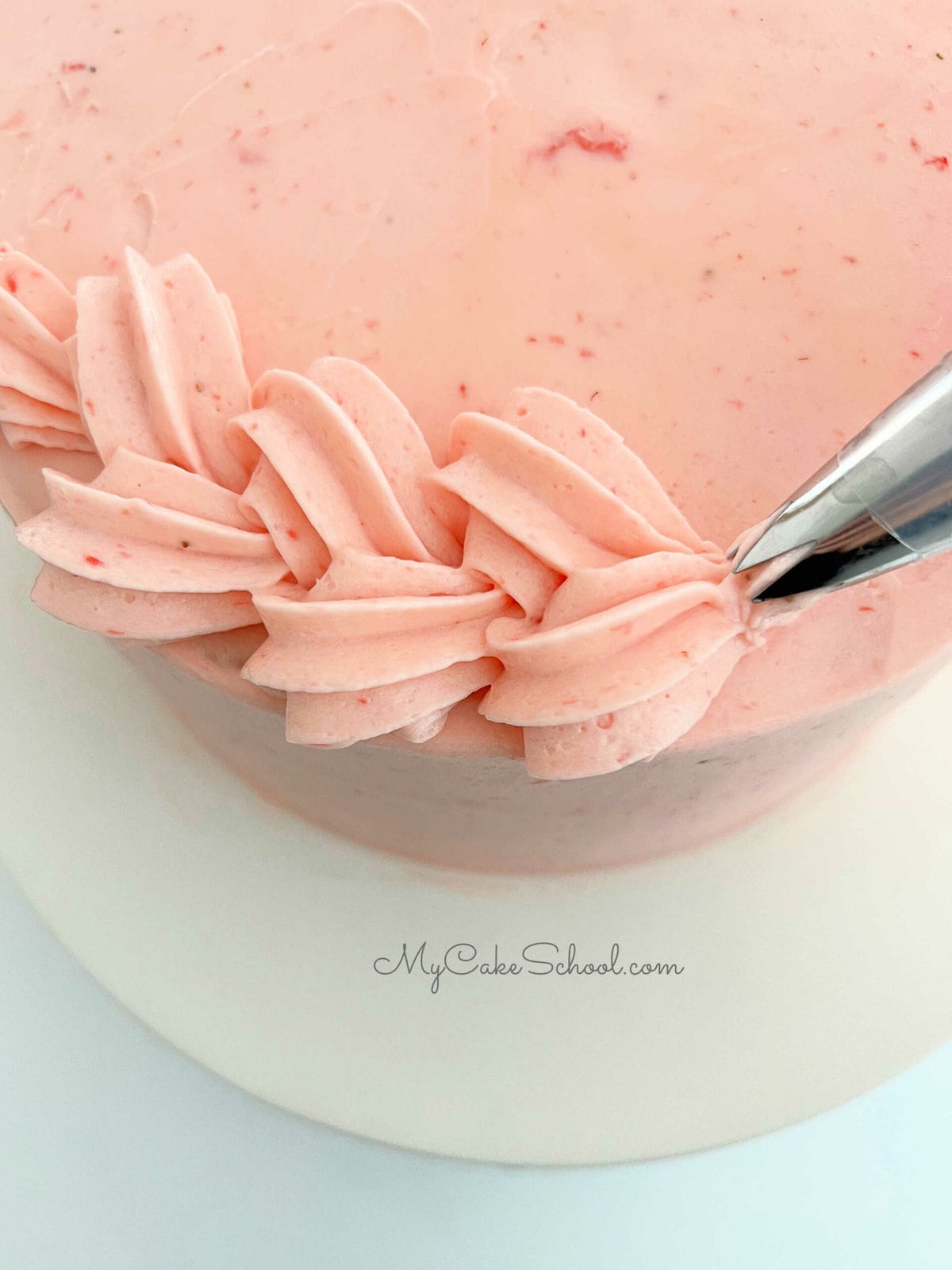 Strawberry Mousse Cake My Cake School 9549