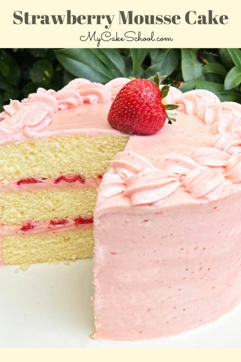 Strawberry Mousse Cake - My Cake School