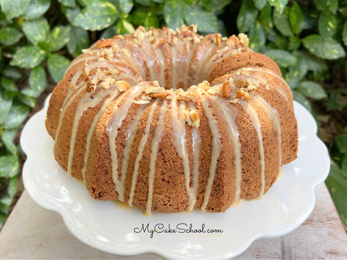 Apple Pecan Bundt Cake - My Cake School