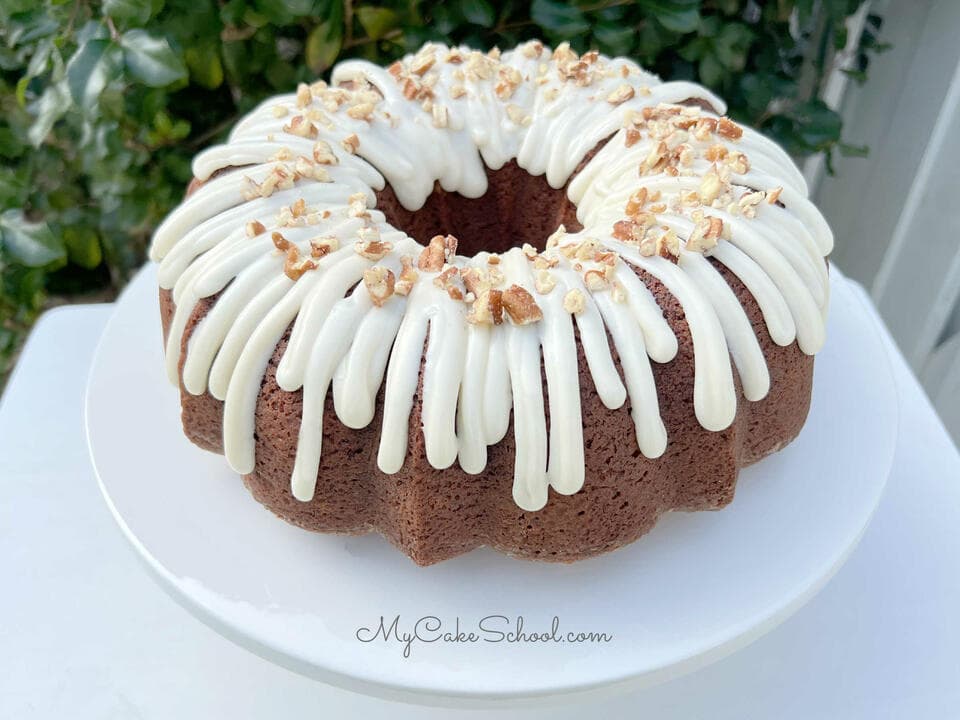 Hummingbird Bundt Cake - My Cake School