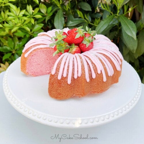 Homemade Strawberry Bundt Cake Recipe - A Latte Food