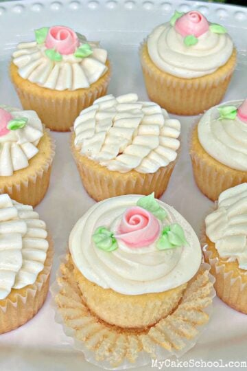 Vanilla Cupcakes - My Cake School