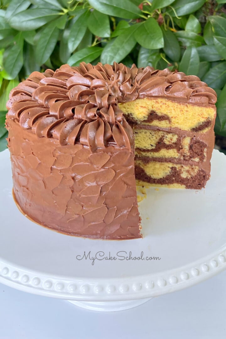 Marble Cake (from Cake Mix) - My Cake School