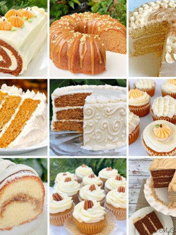 Photo grid of our favorite spice cakes.