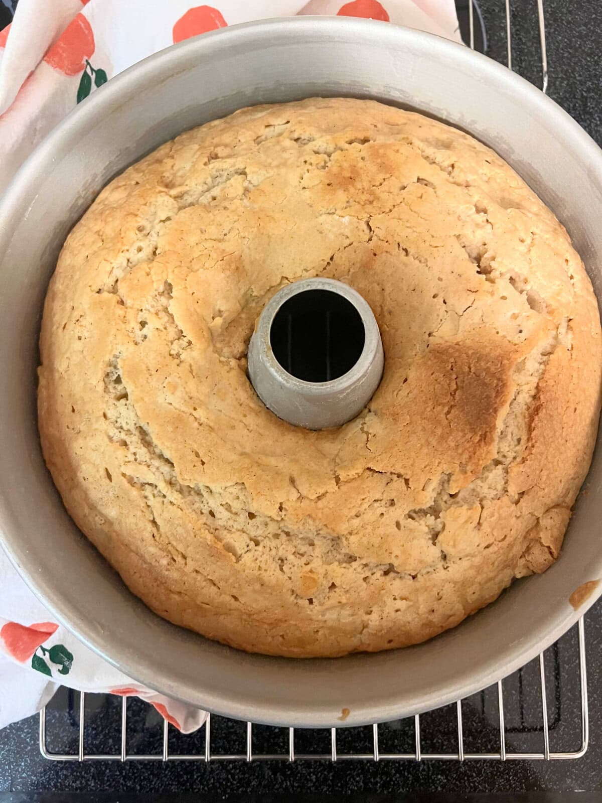 Freshly baked Apple Pound Cake.